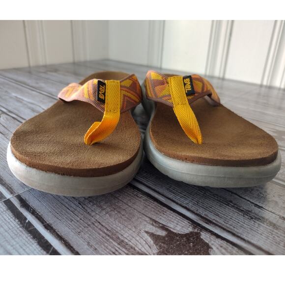 Teva Voya Flip-Flops in Cayambe Sunflower Women's 8 #1019040 - Picture 3 of 12